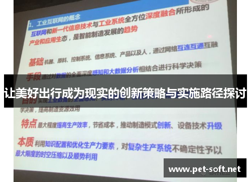 让美好出行成为现实的创新策略与实施路径探讨